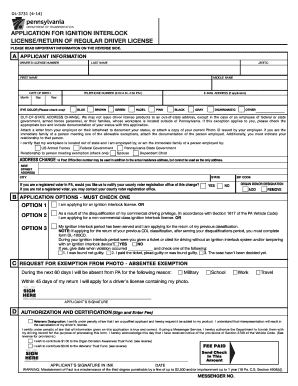 pa department of transportation forms